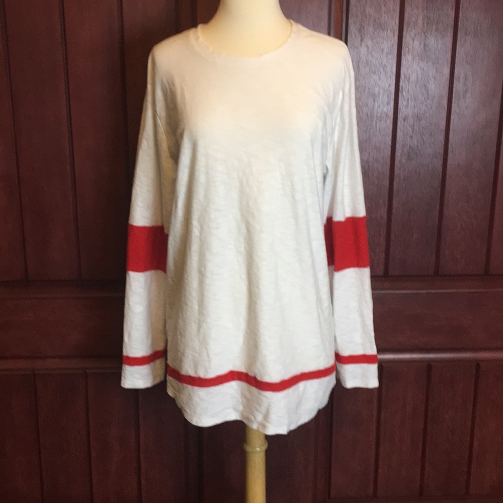Large long sleeve see through Elwood top
